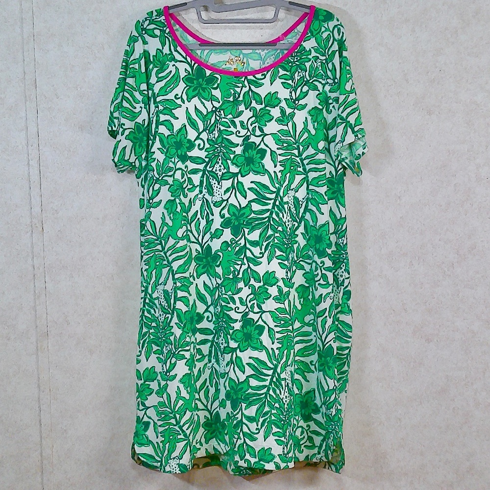 NWOT Lilly Pulitzer Ivey Midi Dress, Crew Neck 1/4 Sleeves Size X-Small